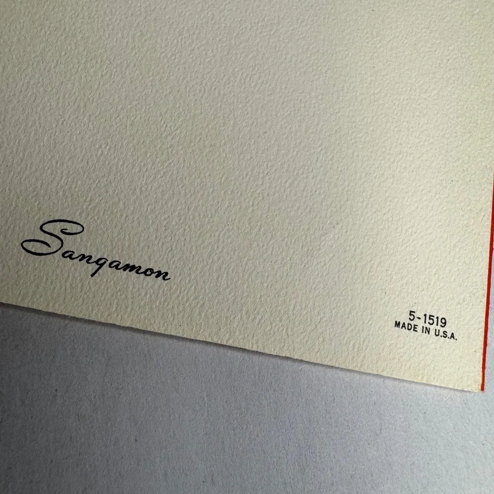 Vintage Sangamon Get Well Greeting Card Your Personality Is Too‎ Nice 1950's USA